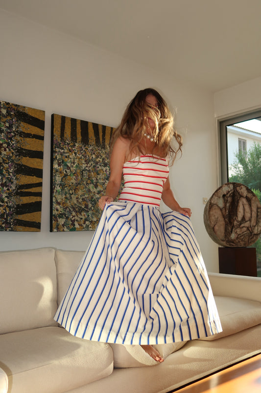 Stripped Maxi Dress