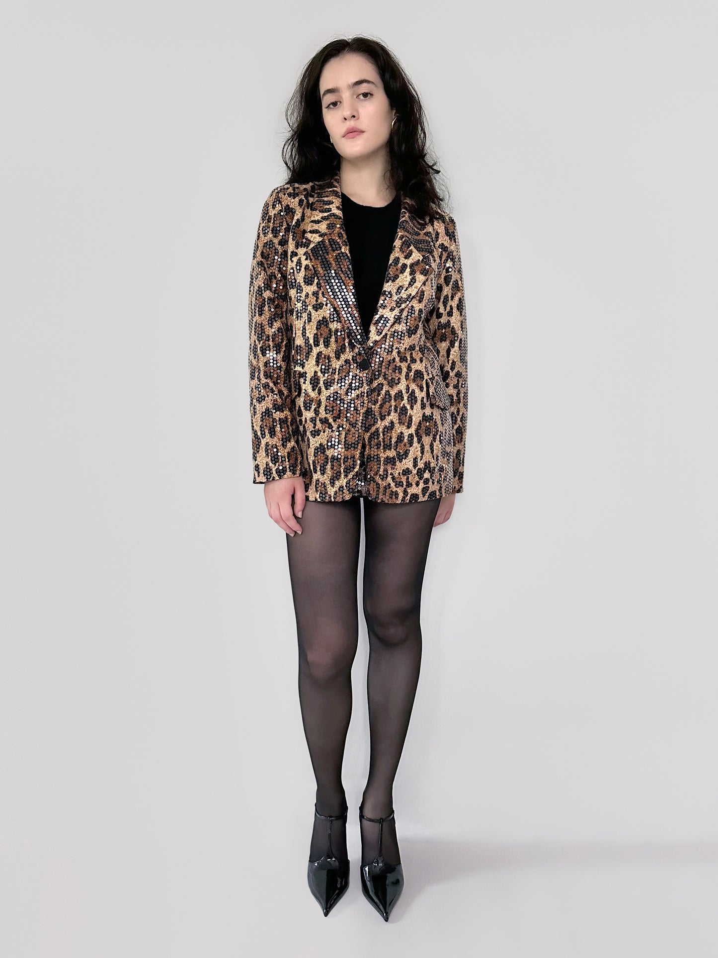 Leopard Blazer Set